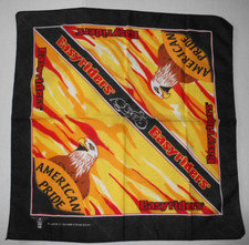 Vintage EASYRIDERS Eagle AMERICAN PRIDE Scarf Bandana Handkerchief RN15187 USA
