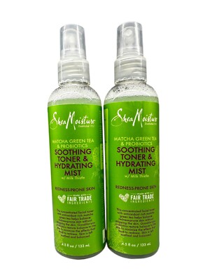 2x Shea Moisture Matcha Green Tea Probiotics Soothing Toner & Hydrating Mist