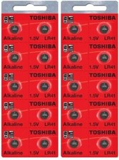LR41 / AG3 Toshiba 1.5V Alkaline Pack Of 20 Button Cell Batteries EXP 2024