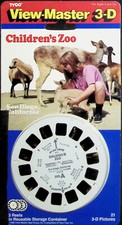 Children's Zoo San Diego California 3d View-Master 3 Reel Packet - Full Color