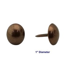 C.S. Osborne 50 Pcs 1" Diameter Antique Oxidized Nail 6995-AO Tacks