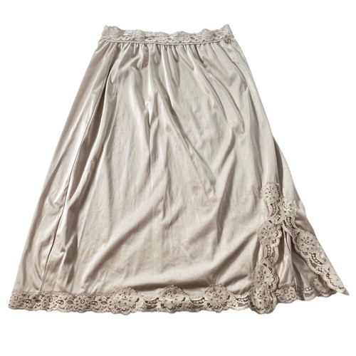 Vassarette Underneath It All Vintage Half Slip Small Lace Champagne Antron USA - Bild 6 von 9