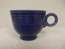 Vintage Homer Laughlin China Fiestaware Blue Coffee Tea Cup Mug Fiesta