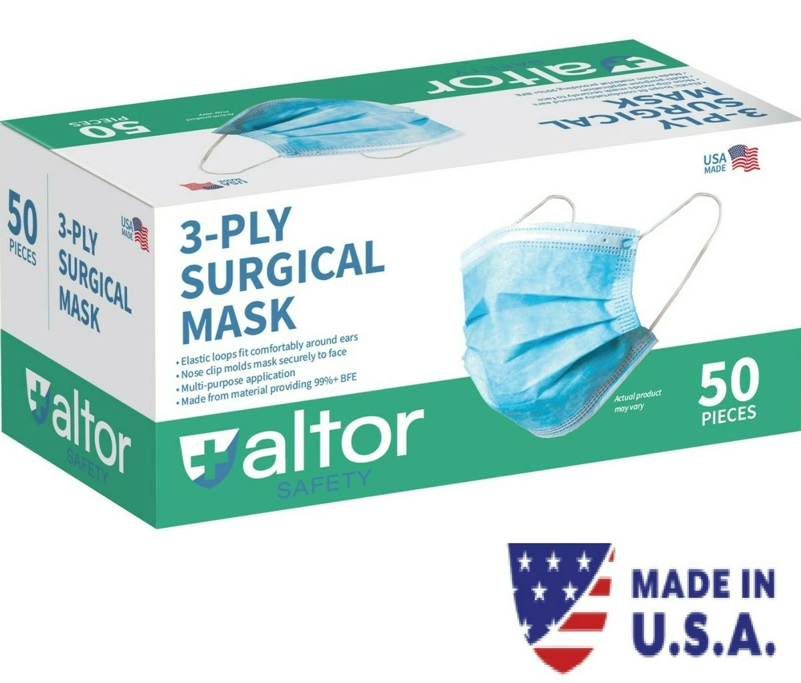 ALTOR 3PLY SURGICAL DISPOSABLE MASKS 99% BFE LEVEL 2 FDA Approved ✅ MADE IN USA
Opens in a new windo