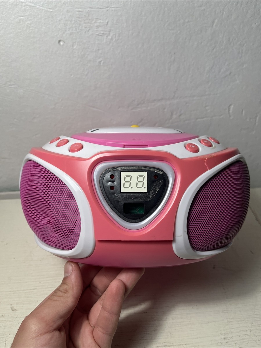 Hello Kitty CD Player Boombox Radio AM/FM Model LED Lights