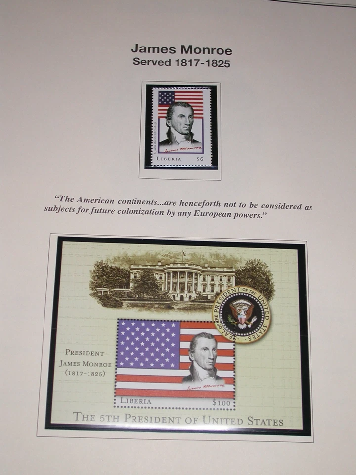 Heritage American Presidents Stamp Collection Liberia Complete thru Obama Gore - Image 4 of 4