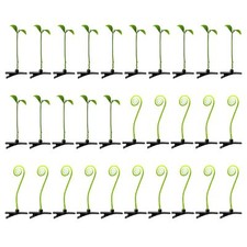 30Pcs Bean Sprout Hair Clips Set, Cute Green Plant Barrettes for