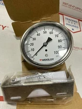 Weksler BA-1-3-U-PF-4-R-W 3-1/2" 316 Tube/ Brz SKT 100# 1/4 NPT