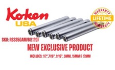 KOKEN #RS3350AM/6(L120) - 3/8 6PC EXTRA DEEP ...