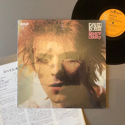 DAVID BOWIE SPACE ODDITY RCA PG-109 Japan 1978 LTD. ED. SHRINK VINYL LP ExVg+.  