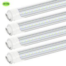 25Pcs T8 8FT LED Tube Light Bulbs R17D HO 72W LED Shop Lights Garage F96T12 Lamp