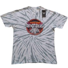 Van Halen 'Chrome Logo' Dye Wash T shirt - NEW
