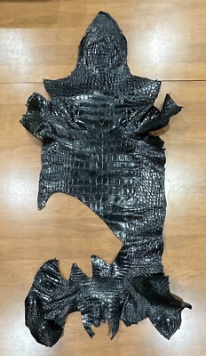 American Alligator Black Matte Body 37cm Real Genuine Gator Skin 7232-B2