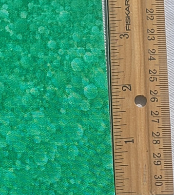 2.5 yds Cloud Nine Green Various Bubble Shapes Fabric Cotton Blend 44/45'' Wide
