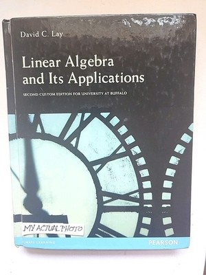 LINEAR ALGEBRA APPLICATIONS Hard Cover University of Buffalo VG Condition F Ship