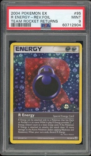 2004 Pokemon Ex Team Rocket Returns R Energy-Reverse Foil #95 MINT PSA 9