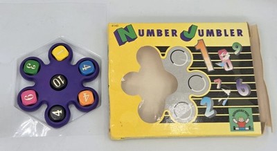 VTG 1992 Discovery Toys NUMBER JUMBLER Math Mixer Learning Dice Education 4140