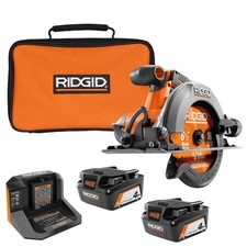 18V Cordless 6-1/2"Circular Saw?w/(2) 4.0 Ah Batteries,18V Charger,and Bag