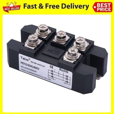 Taiss MDS-100A 100A 1600V 3 Phase Bridge Rectifier Diode Module 5 Terminal