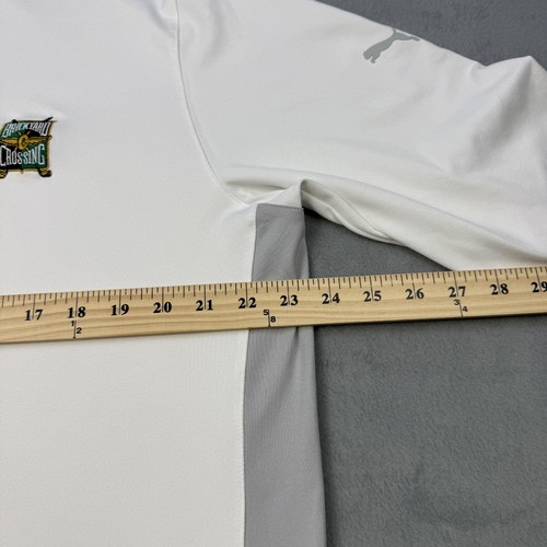 Brickyard Crossing Pull Homme Grand Blanc Gris Puma Quarter Zip Golf Shirt - Photo 6/12