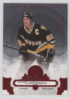 2017-18 Upper Deck Artifacts Legends Ruby 44/299 Mario Lemieux #131 HOF 0h6x