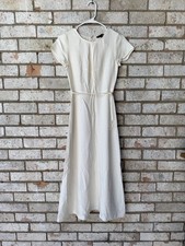 J.Crew Women's White Midi Dress Size 0 New with Tags