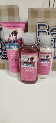 Bath & Body Works ~MEET ME IN MIAMI 3 PC SET~