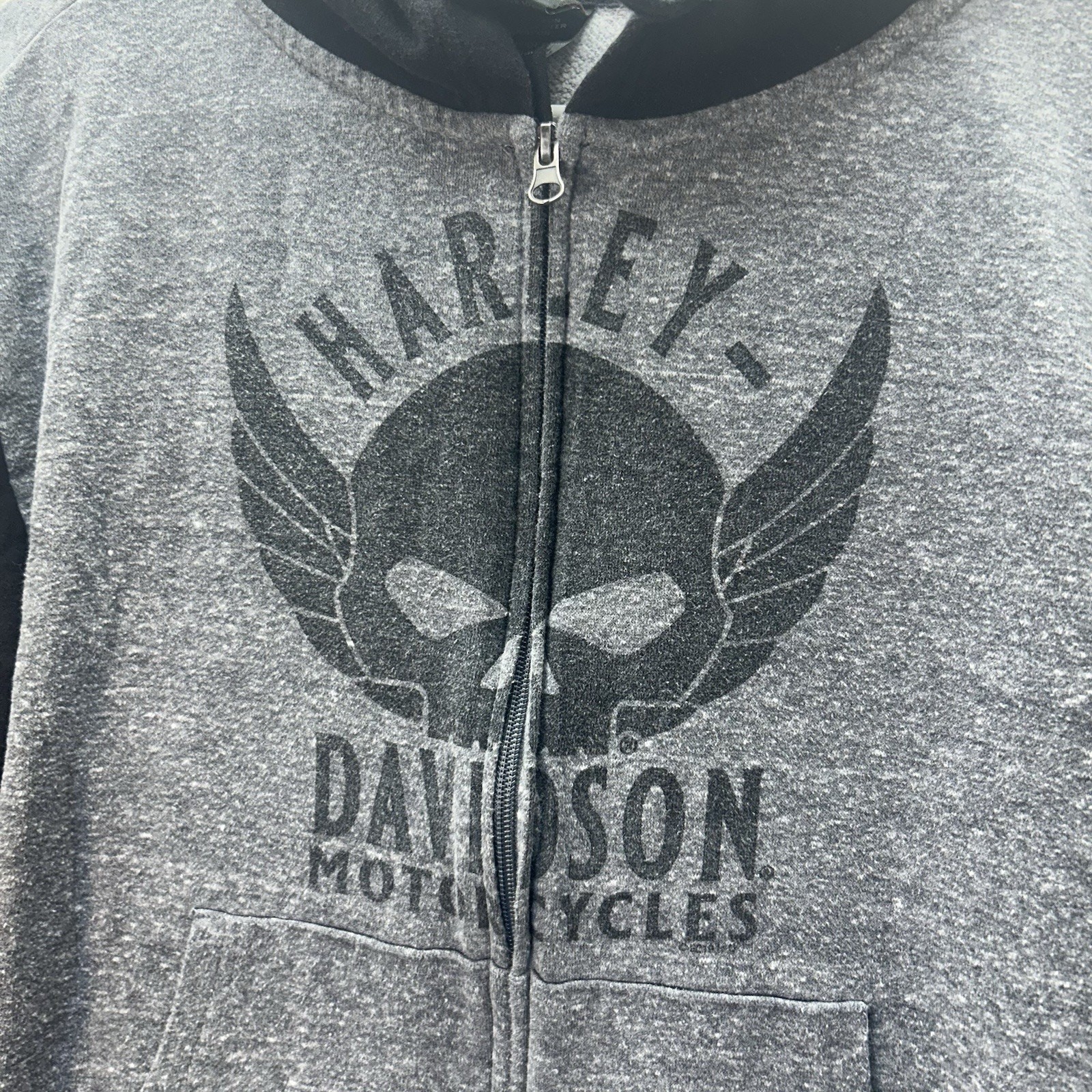 HARLEY-DAVIDSON Skull Wing Basic Full Zip Hoodie … - image 2