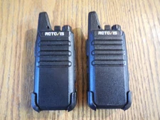 2 Retevis RT22 Two Way Radio Walkie Talkie w/ Belt Clips