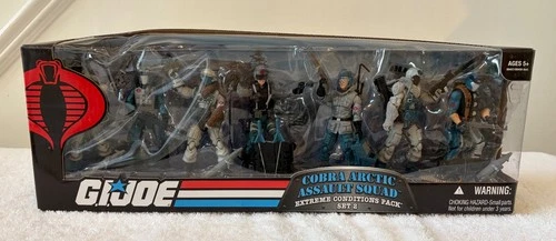 Hasbro G.I. Joe 25th Anniversary COBRA ARCTIC ASSAULT SQUAD SET 3.75 SEALED