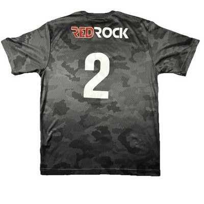 Sport-Tek Red Rock Soccer Jersey Shirt Mens Medium Gray Athletic -540