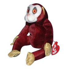 Ty Beanie Baby Monkey - MWMT (Monkey Chinese Zodiac)