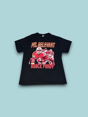 San Francisco 49ers Brock Purdy Mr. relevant NFL t-shirt black mens medium