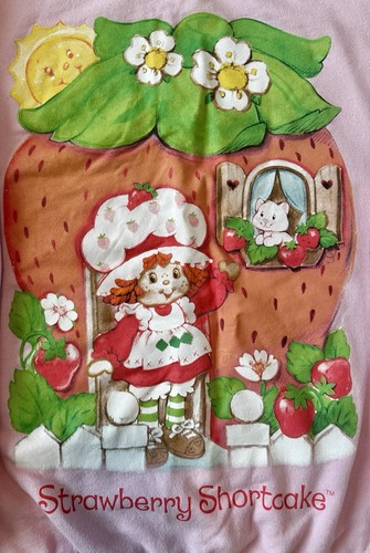 STRAWBERRY SHORTCAKE Hybrid Apparel Women’s Pink Sweatshirt Size L Cotton Blend - Picture 3 of 5