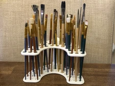 Paint Brush Holder ( Holds Up To 40 Brushes)
