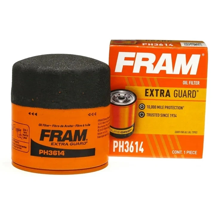 FRAM Extra Guard Filter PH3614, 10K mile Change Interval Oil Filter (Pack of 3) - Изображение 2 из 4