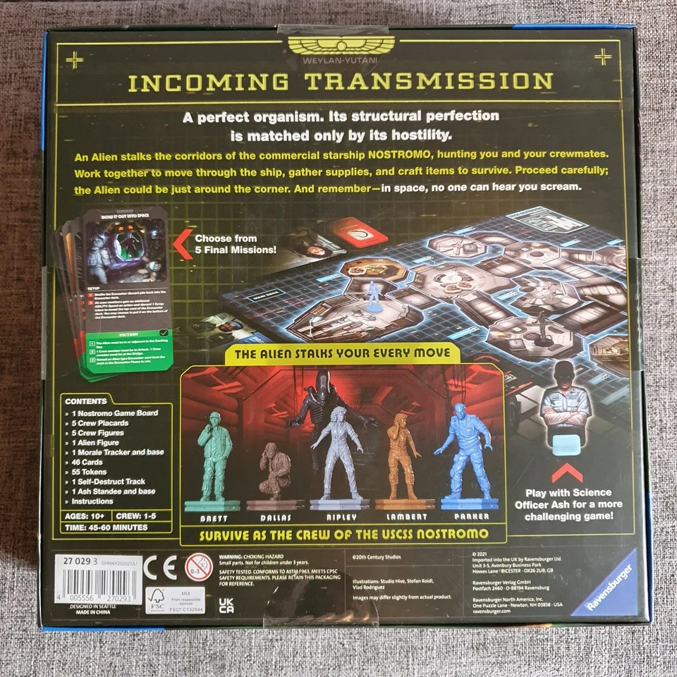Alien: Fate of the Nostromo - Cooperative Board Game - New & Sealed - Image 2 of 4