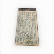 Making Memories Creative Letter Cheeky Shimmer Stickers 27884 Alpha Blue