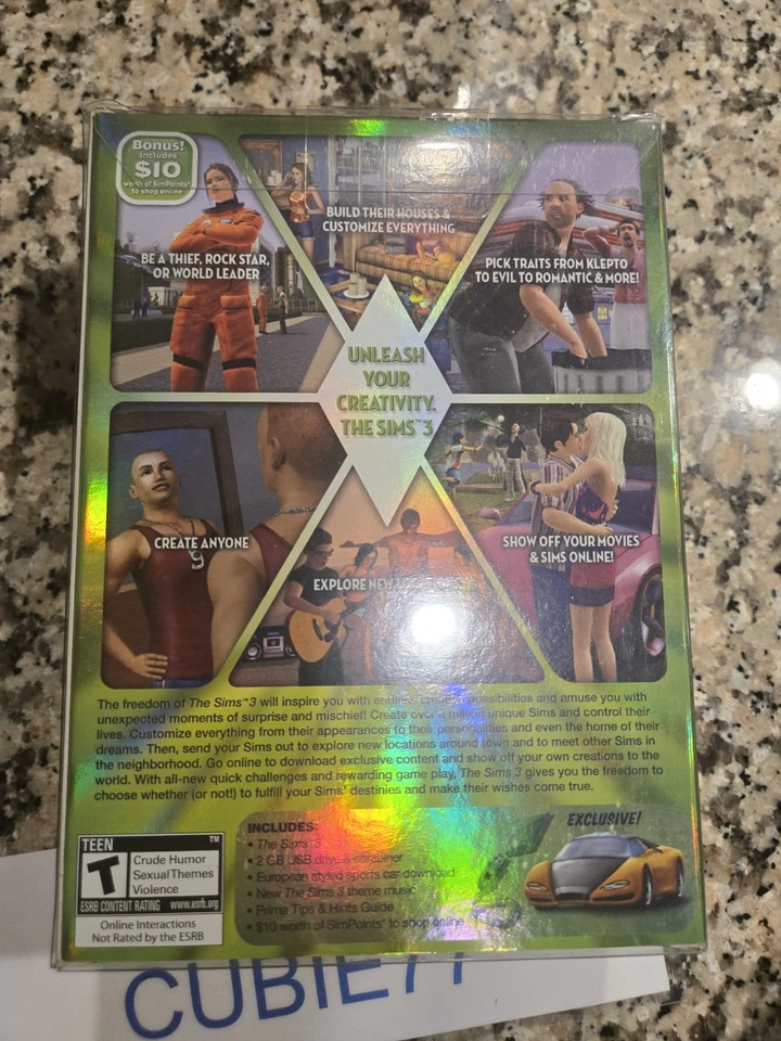 Sims 3: Collector's Edition (Windows / Mac 2009) green 2.0 GB USB drive New USA  - Image 2 of 4