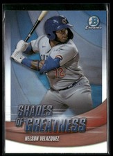 2022 Bowman Chrome #SG-21 Nelson Velazquez Shades of Greatness