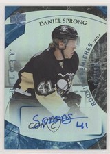 2015 Trilogy Rookie Premieres Blue Rainbow Foil /199 Daniel Sprong #154 Auto nd3