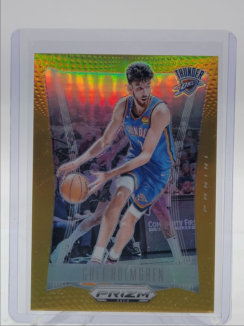 CHET HOLMGREN 2023-24 PANINI PRIZM DECA GOLD THUNDER /10 Q0919