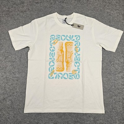 Seoul Projects Shirt Mens Large Dynasty Tee White Graphic Print Logo Crew Neck