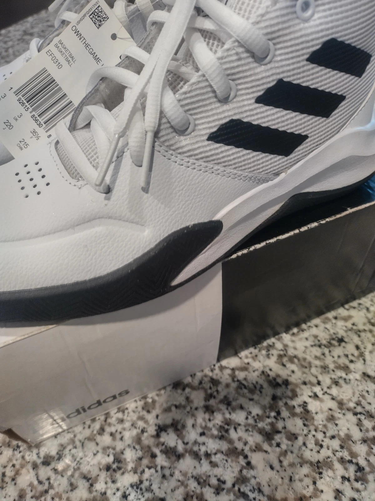 Adidas Own The Game taglia 3 5 bianco nero