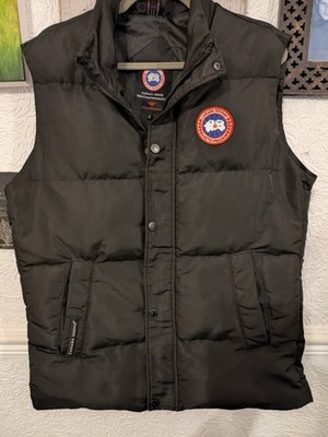 CANADA GOOSE ärmellose Daunenweste schwarz warm Freizeit Herren Small TOP 