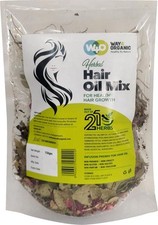 Herbal Hair Oil Mix of 21 Herbs for Thick Long Hair Growth 150 grams, Hairfal...