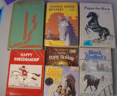 Lot of 7 Horse story books, happy horsemanship, black stallion's filly, pagan