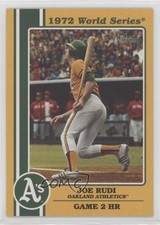 2021 Topps Heritage High Number 1972 World Series Highlights Joe Rudi 2eb
