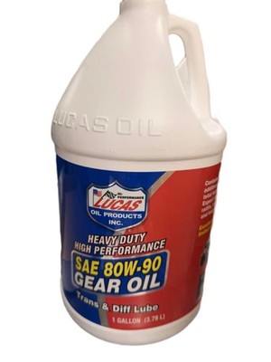 Lucas Oil SAE 80W-90 Gear Oil 1 Gallon Trans Diff Lube -DS
