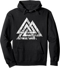 Valknut Symbol Nordic Wicca Viking Odin Sign Norse Mythology Hoodie